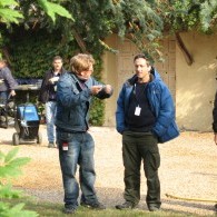 Adam Somner and Jérôme Borenstein on the set of MUNICH (2005)