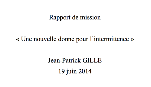 « Une nouvelle donne pour l'intermittence » : le rapport de mission de Jean-Patrick Gille