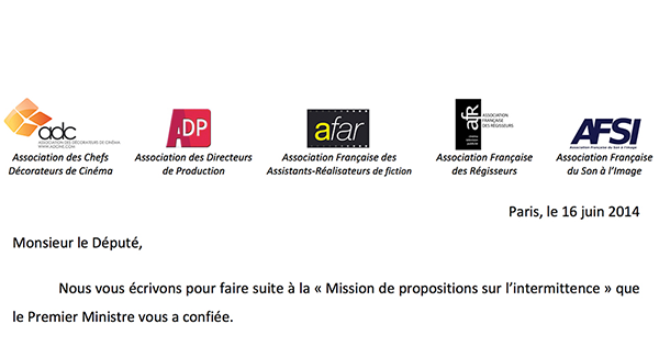 Cinq associations de techniciens (ADC-ADP-AFAR-AFR-AFSI) demandent à Jean-Patrick Gille de préconiser la renégociation de l'accord #Unédic du 22 mars dans une lettre ouverte