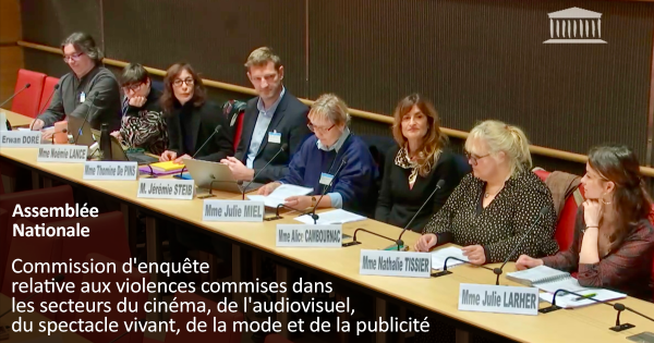 Auditions de plusieurs associations professionnelles par la Commission d'enquête relative aux violences commises dans les secteurs du cinéma, de l'audiovisuel, du spectacle vivant, de la mode et de la publicité