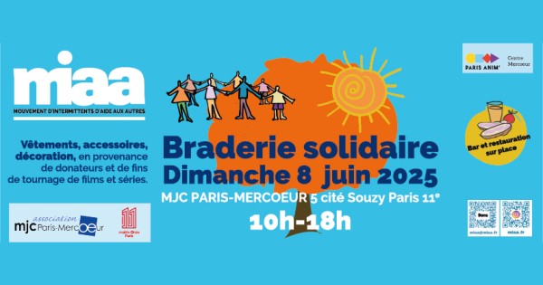 La prochaine Braderie MIAA se tiendra le dimanche 8 juin 2025
